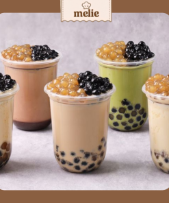 Set nguyên liệu Melie làm hồng trà sữa chân châu