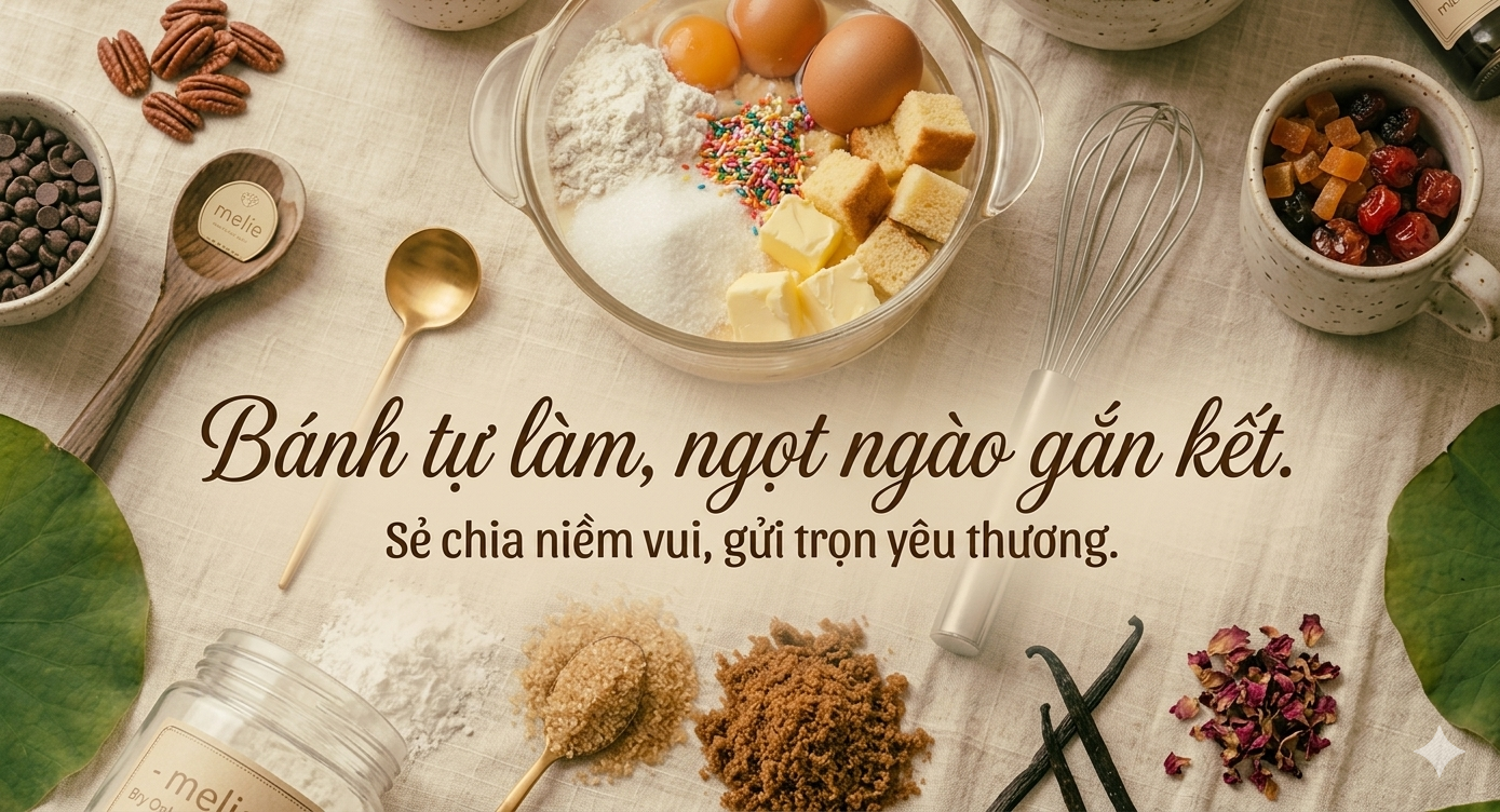 banner set bánh