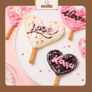 Set nguyên liệu Melie làm bánh Pepero - Thành phẩm 40 bánh/set - Không cần lò nướng