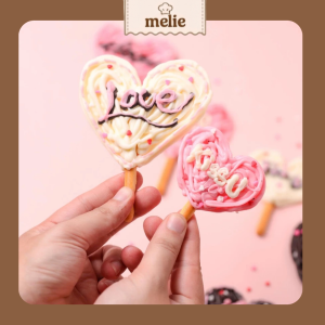 Set nguyên liệu Melie làm bánh Pepero - Thành phẩm 40 bánh/set - Không cần lò nướng