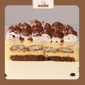 Set nguyên liệu Melie làm bánh Tiramisu Mini nguyên vị - Thành phẩm 2 hộp 900ml (2 hộp 450ml/hộp) - Không cần lò nướng