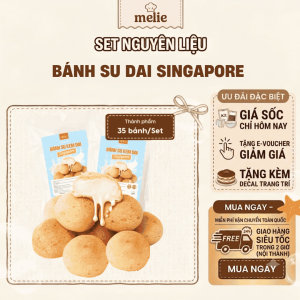 Combo nguyên liệu bánh su dai Singapore